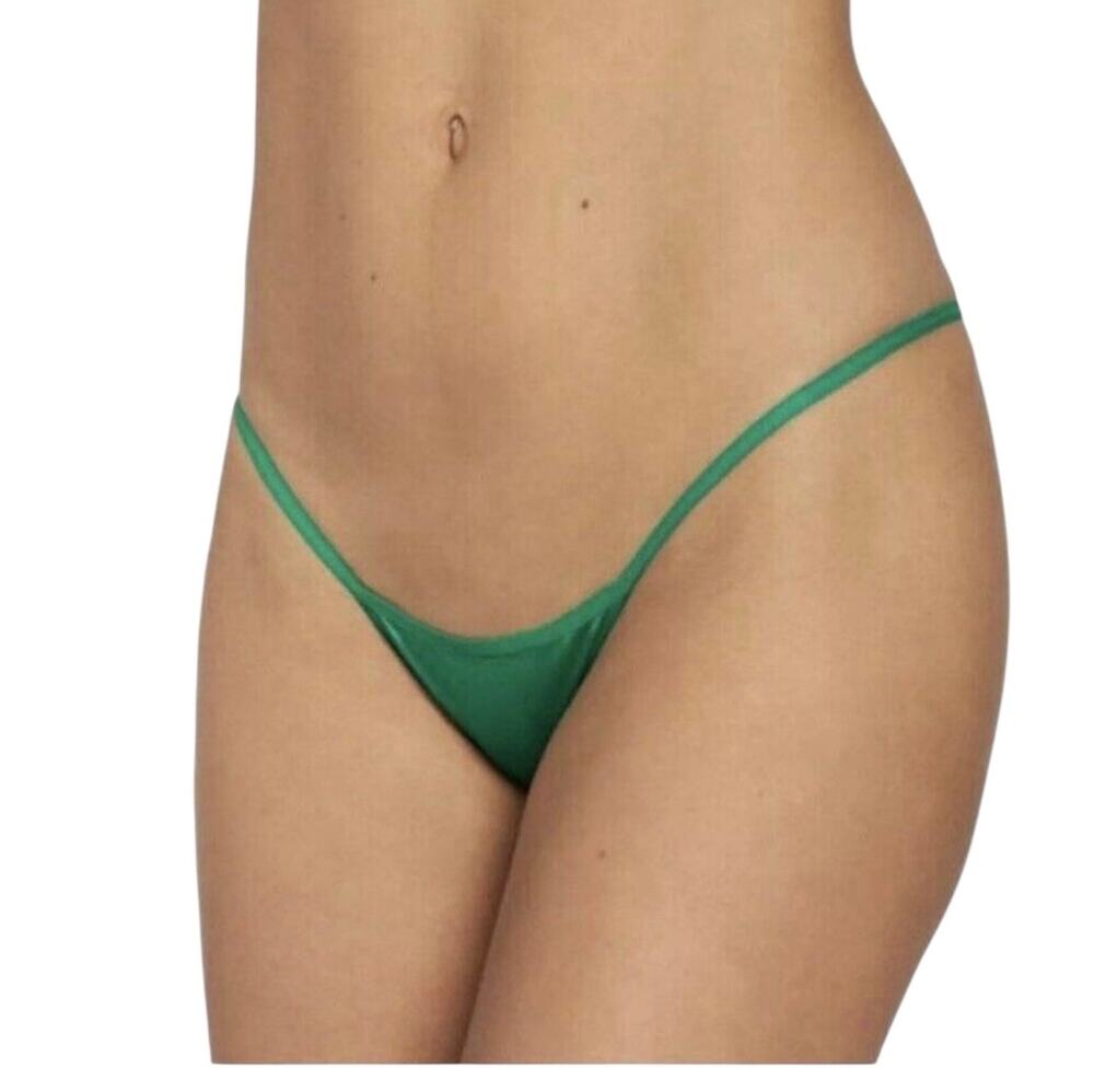 NWT! Frederick's of Hollywood Exxtreme Green Mini G-String Thong 2X